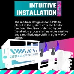 Cooler Master MasterAccessory Vertical GPU Card Holder Kit V3 White product 3
