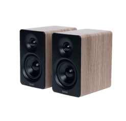 Edifier M60 Classic Oak 2.0 Compact Bookshelf Speakers - 66W (RMS) total, Bluetooth V5.3, USB-C, AUX inputs