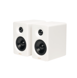 Edifier M60 White 2.0 Compact Bookshelf Speakers - 66W (RMS) total, Bluetooth V5.3, USB-C, AUX inputs