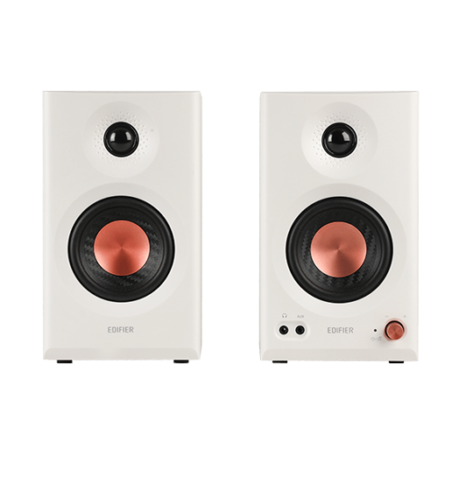 Edifier MR3 White 2.0 Powered Studio Monitor Speakers System - 18W x 2 (RMS) total, Bluetooth V5.4