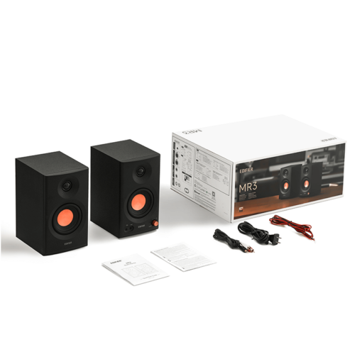 Edifier MR3 Black 2.0 Powered Studio Monitor Speakers System - 18W x 2 (RMS) total, Bluetooth V5.4