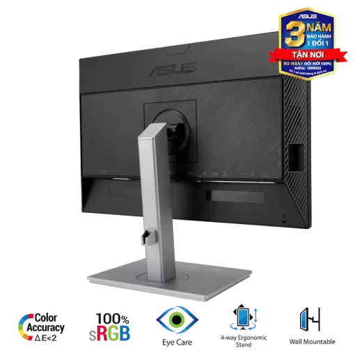 ASUS ProArt Display PA248CNV Professional Monitor - 24.1 inch, 16:10, IPS, WUXGA(1920 x 1200), 100% sRGB+Rec.709, ΔE < 2, Calman Verified, HDR-10, USB-C Docking, RJ45, 75Hz, HDR-10, Ergonomic Stand