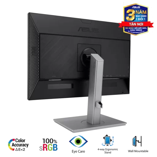 ASUS ProArt Display PA248CNV Professional Monitor - 24.1 inch, 16:10, IPS, WUXGA(1920 x 1200), 100% sRGB+Rec.709, ΔE < 2, Calman Verified, HDR-10, USB-C Docking, RJ45, 75Hz, HDR-10, Ergonomic Stand