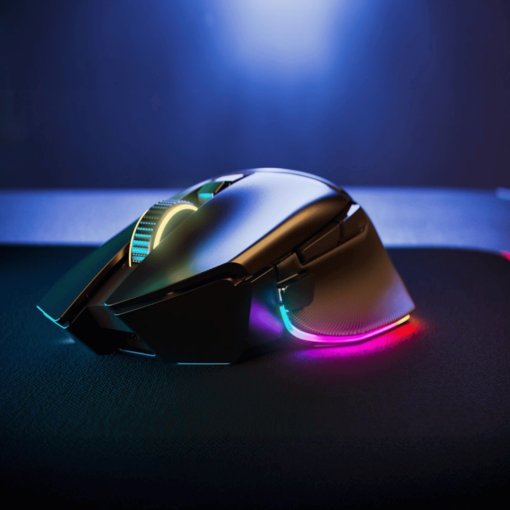 Razer Basilisk V3 Pro 35K Wireless Gaming Mouse - Black, 35000 DPI, Chroma RGB, HyperScroll Tilt Wheel