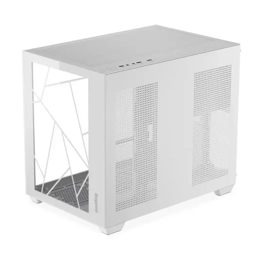 Segotep LUMI II White Case - MATX, Dual Tempered Glass, 360mm radiator support