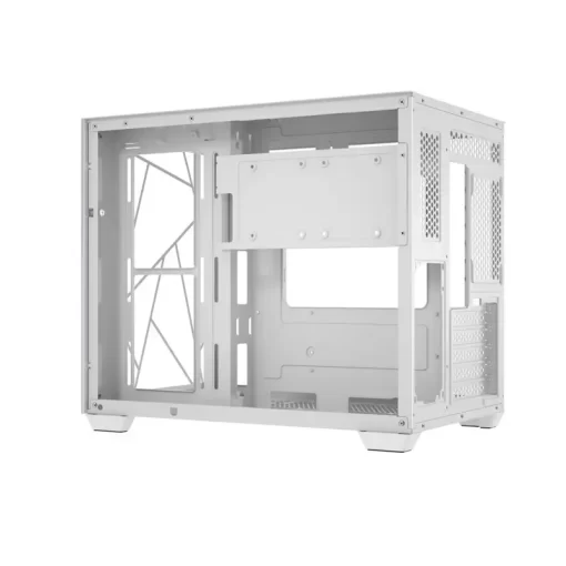 Segotep LUMI II White Case - MATX, Dual Tempered Glass, 360mm radiator support