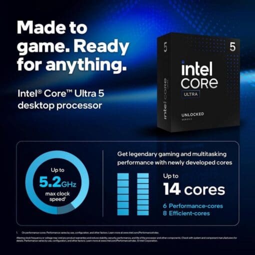 Intel Core Ultra 5 245K - Core Ultra 5 (Series 2) Arrow Lake Processor