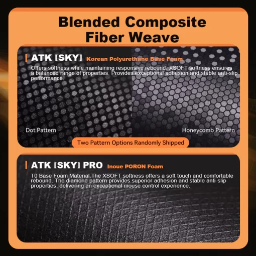 ATK Sky XSOFT Orange eSport Gaming Mouse Pad - L Size, 490mm x 420mm x 4mm