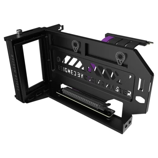 Cooler Master Universal Vertical Graphics Card Holder Kit V3 - Black, Premium Riser Cable PCI-E 4.0 x16-165mm