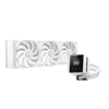 DeepCool MYSTIQUE 360 WH AIO Liquid CPU Cooler - White, 360mm Radiator, 5th Gen Pump 3400RPM AIO 2.8" 640x480 TFT LCD Screen, Anti-Leak Tech, FT12 SE PWM Fans