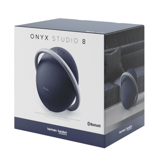 Harman Kardon Onyx Studio 8 - Blue, Portable Bluetooth 5.2 Speaker