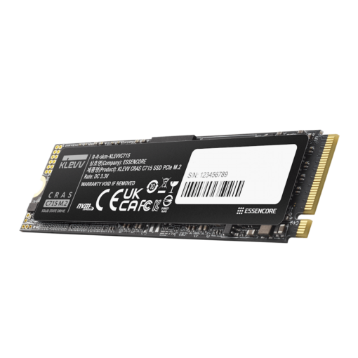 SSD KLEVV CRAS C715 512GB SSD - M.2 2280 NVMe PCIe Gen3x4, Read 3200 MB/s, Write 2000 MB/s