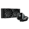 DeepCool MYSTIQUE 240 LCD AIO Liquid CPU Cooler - Black, 240mm Radiator, 5th Gen Pump 3400RPM AIO 2.8" 640x480 TFT LCD Screen, Anti-Leak Tech, FT12 SE PWM Fans