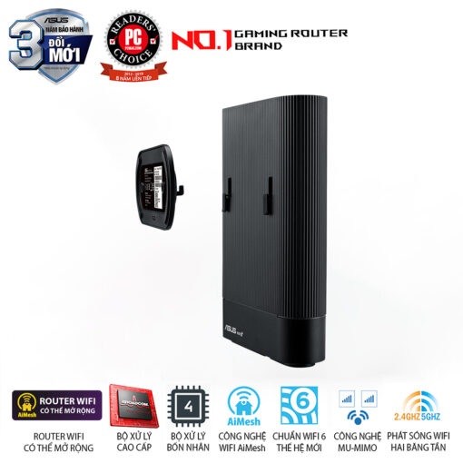 ASUS RT-AX59U WiFi Router - AX4200 (802.11ax) AiMesh, AiProtection Pro, Safe Browsing, Instant Guard, VPN