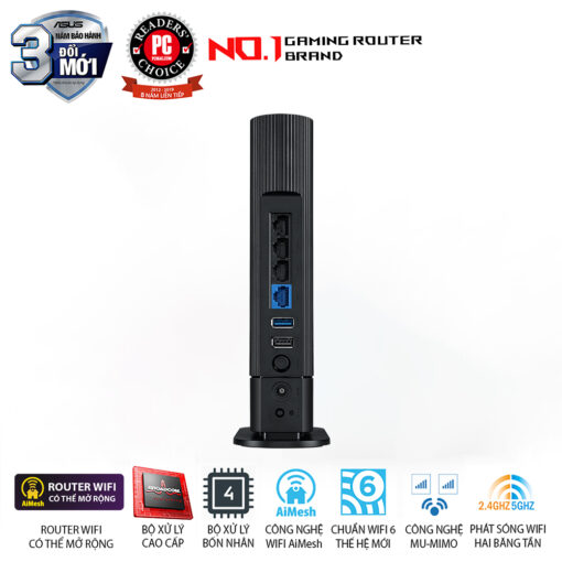 ASUS RT-AX59U WiFi Router - AX4200 (802.11ax) AiMesh, AiProtection Pro, Safe Browsing, Instant Guard, VPN