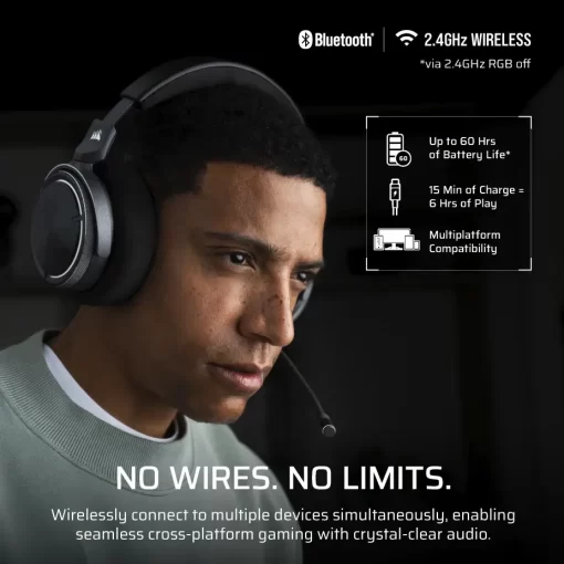 CORSAIR VIRTUOSO MAX WIRELESS Gaming Headset - Carbon