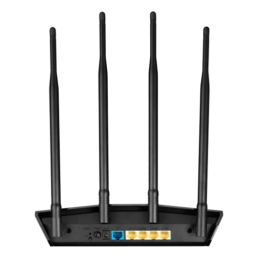 ASUS AX1800HP V2 (RT-AX1800HP V2) Router - Black, WiFi 6(802.11ax) MU-MIMO OFDMA, AiMesh