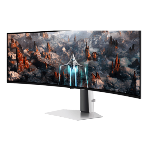 Samsung Odyssey OLED G9 G93SC LS49CG934SEXXV Curved 1800R Gaming Monitor - 49 inch 32:9 OLED DQHD (5,120 x 1,440), 240Hz, 0.03ms(GTG), 250cd/㎡, VESA DisplayHDR True Black 400, HDR10+ Gaming