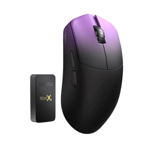 Lamzu MAYA X (dongle 8KHz included) Wireless Gaming Mouse - Lightweight 47g, Wireless 8KHz Champion, Chip MCU Nordic, Omron Optical Switch