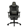 Cougar Armor EVO M Gold Gaming Chair - Magnetic Memory Foam Neck Pillow, PVC leather, Full steel frame, 5D armrest, Footrest, Lumbar Cushion