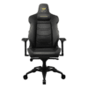 Cougar Armor EVO Royal Gaming Chair - Gold, Magnetic Memory Foam Neck Pillow, PVC leather, Full steel frame, 5D armrest, Footrest, Lumbar Cushion
