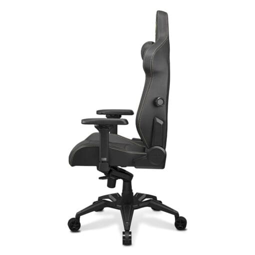 Cougar Armor EVO Royal Gaming Chair - Gold, Magnetic Memory Foam Neck Pillow, PVC leather, Full steel frame, 5D armrest, Footrest, Lumbar Cushion