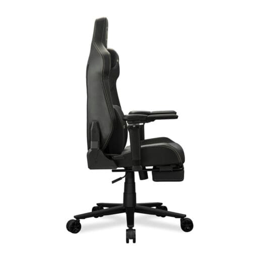 Cougar Armor EVO M Gold Gaming Chair - Magnetic Memory Foam Neck Pillow, PVC leather, Full steel frame, 5D armrest, Footrest, Lumbar Cushion