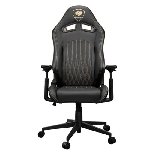 Cougar Explore Royal Gaming Chair - Breathable Velvet Fabric & PVC Leather, 3D Armrests, Lumbar & Neck Pillows