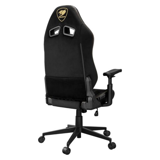 Cougar Explore Royal F Gaming Chair - Breathable Velvet Fabric & PVC Leather, 3D Armrests, Lumbar & Neck Pillows