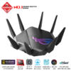 ASUS ROG Rapture GT-AXE11000 WiFi Gaming Router - Tri-Band 10 Gigabit, Wifi 6E, 1.8GHz Quad-Core processor, 2.5G LAN/WAN Port