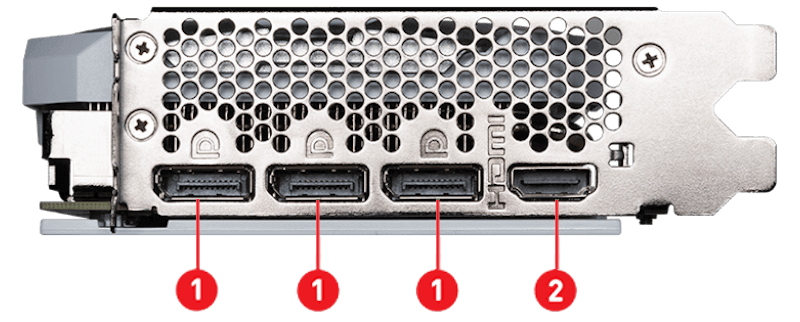 MSI GeForce RTX 4070 SUPER 12G VENTUS 2X WHITE OC Graphics Card 58 GeForce RTX™ 4070 SUPER 12G VENTUS 2X WHITE OC I.O
