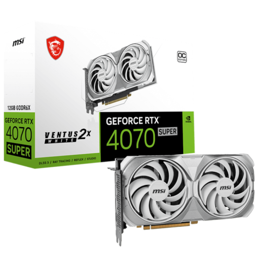 MSI GeForce RTX 4070 SUPER 12G VENTUS 2X WHITE OC Graphics Card