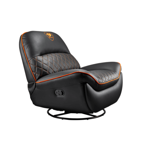 Cougar OVERLORD Gaming Sofa Chair - PVC leatherette, Black Orange, 150kg weight support