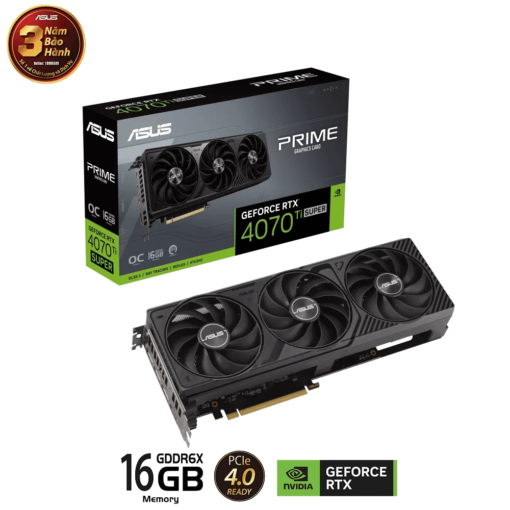 ASUS PRIME GeForce RTX 4070Ti SUPER OC Edition 16GB GDDR6X (PRIME-RTX4070TIS-O16G) Graphics Card