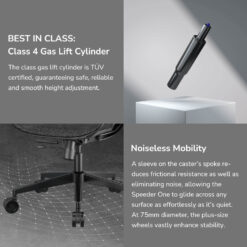 SPEEDER ONE zoom gallery Noiseless Mobility Class 4 Gas Lift Cylinder