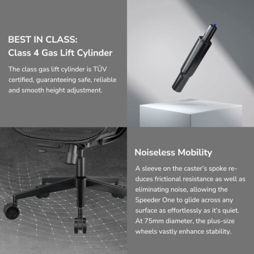 SPEEDER ONE zoom gallery Noiseless Mobility Class 4 Gas Lift Cylinder