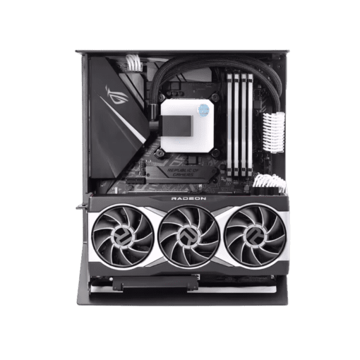 XTIA Xproto ATX V2 Black Case - aluminum alloy, water cooling open frame, support RTX 4090, ATX psu, 240 AIO