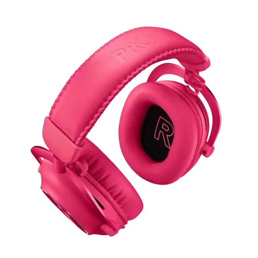 Logitech Pro X 2 LIGHTSPEED Pink Wireless Gaming Headset - Detachable Mic, 50mm Graphene Drivers, DTS:X 2.0, 7.1, Bluetooth/USB/3.5mm Aux
