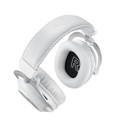 Logitech Pro X 2 LIGHTSPEED White Wireless Gaming Headset - Detachable Mic, 50mm Graphene Drivers, DTS:X 2.0, 7.1, Bluetooth/USB/3.5mm Aux