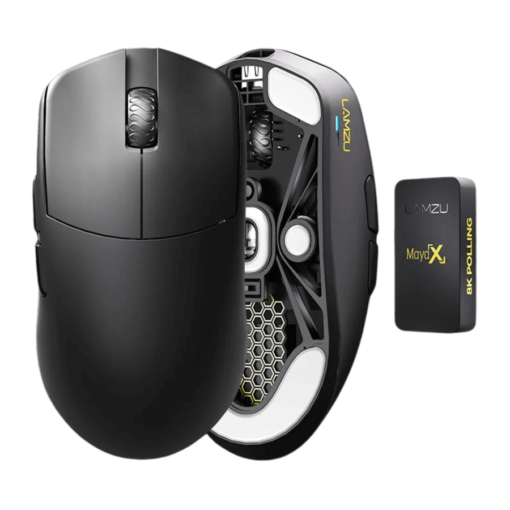 Lamzu MAYA X (dongle 8KHz included) Wireless Gaming Mouse - Lightweight 47g, Wireless 8KHz Champion, Chip MCU Nordic, Omron Optical Switch