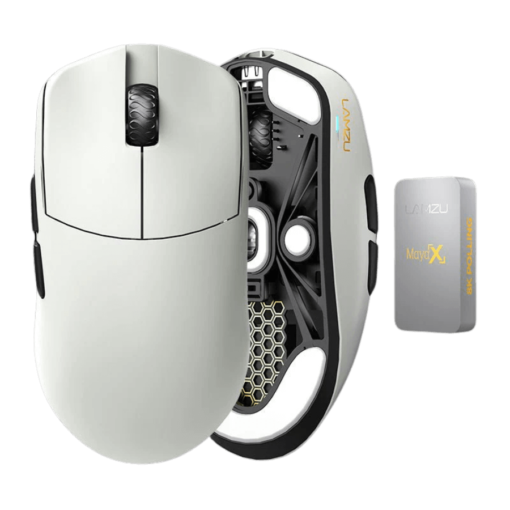 Lamzu MAYA X (dongle 8KHz included) Wireless Gaming Mouse - Lightweight 47g, Wireless 8KHz Champion, Chip MCU Nordic, Omron Optical Switch