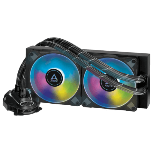 ARCTIC Liquid Freezer II 240 A-RGB AIO Liquid CPU Cooler - Black, 240mm Radiator, PWM-Controlled Pump, Fan Speed: 200-1800 RPM, AM5 - LGA1700 Compatible