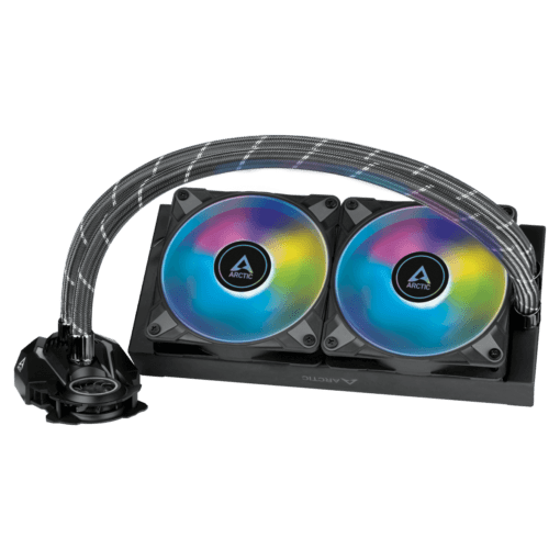 ARCTIC Liquid Freezer II 240 A-RGB AIO Liquid CPU Cooler - Black, 240mm Radiator, PWM-Controlled Pump, Fan Speed: 200-1800 RPM, AM5 - LGA1700 Compatible