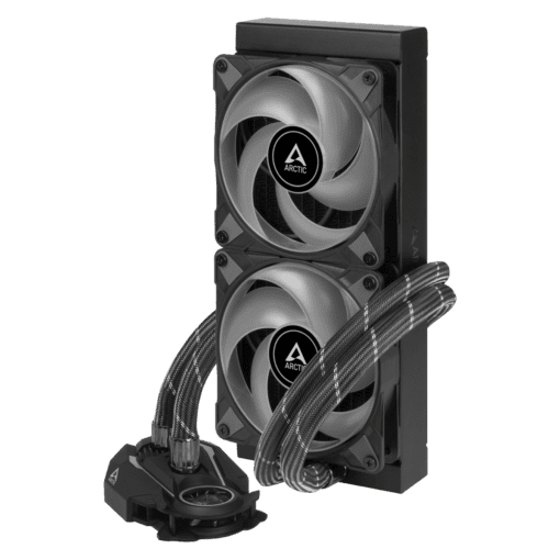 ARCTIC Liquid Freezer II 240 A-RGB AIO Liquid CPU Cooler - Black, 240mm Radiator, PWM-Controlled Pump, Fan Speed: 200-1800 RPM, AM5 - LGA1700 Compatible