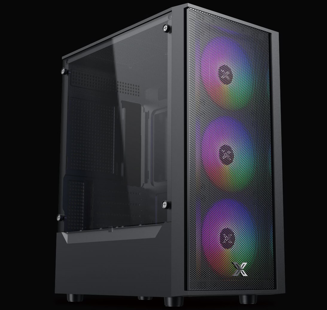 XIGMATEK MYX AIR II 3F (EN45967) Tempered Case - M-ATX, 3x 120mm RGB Fans 13 MYX AIR II 3F EN45950 page 1