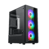 XIGMATEK MYX II 3F (EN45950) Tempered Case - M-ATX, 3x 120mm RGB Fans