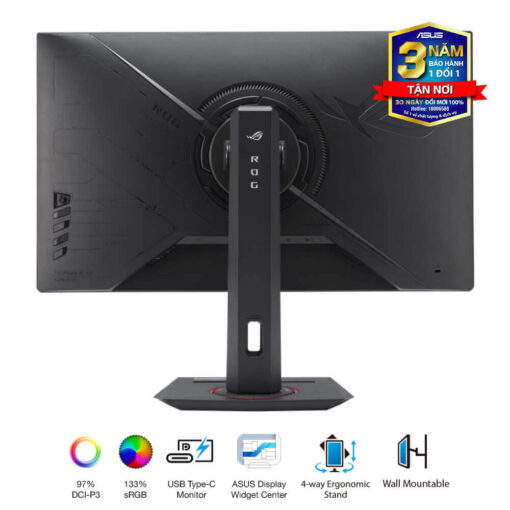 ASUS ROG Strix XG27ACS Gaming Monitor - 27 inch, 2K (2560x1440), IPS, 180Hz, 1ms GTG, ELMB, G-Sync compatible, FreeSync, DisplayHDR™ 400, Tripod socket
