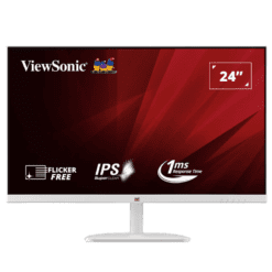 ViewSonic VA2432-H-W Monitor - White, 24 inch, FHD, IPS, 100Hz, Frameless Design