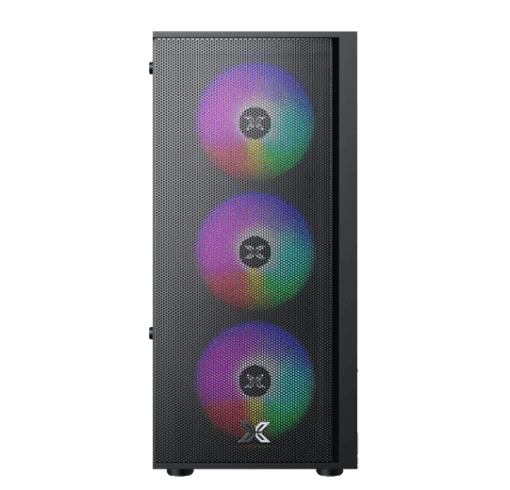 XIGMATEK MYX AIR II 3F (EN45967) Tempered Case - M-ATX, 3x 120mm RGB Fans