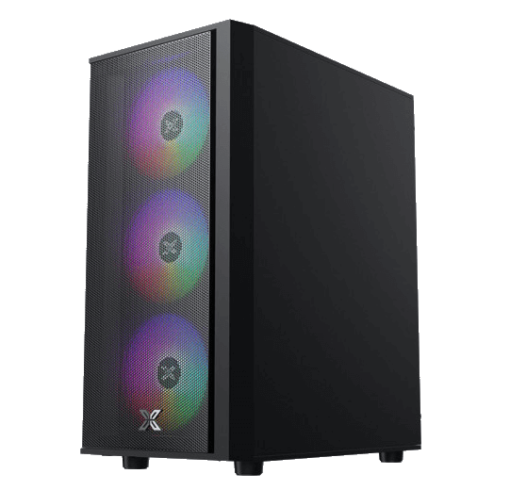 XIGMATEK MYX AIR II 3F (EN45967) Tempered Case - M-ATX, 3x 120mm RGB Fans